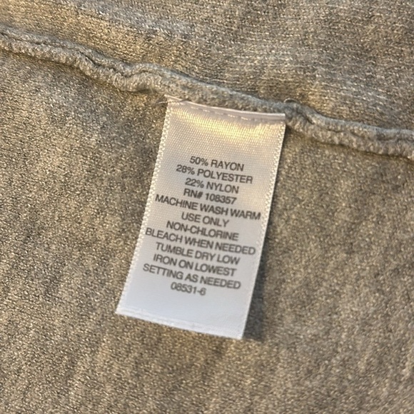 Liz Claiborne Chic Old Money Cozy Two Tone Sweater Duster Size Large - Picture 11 of 11